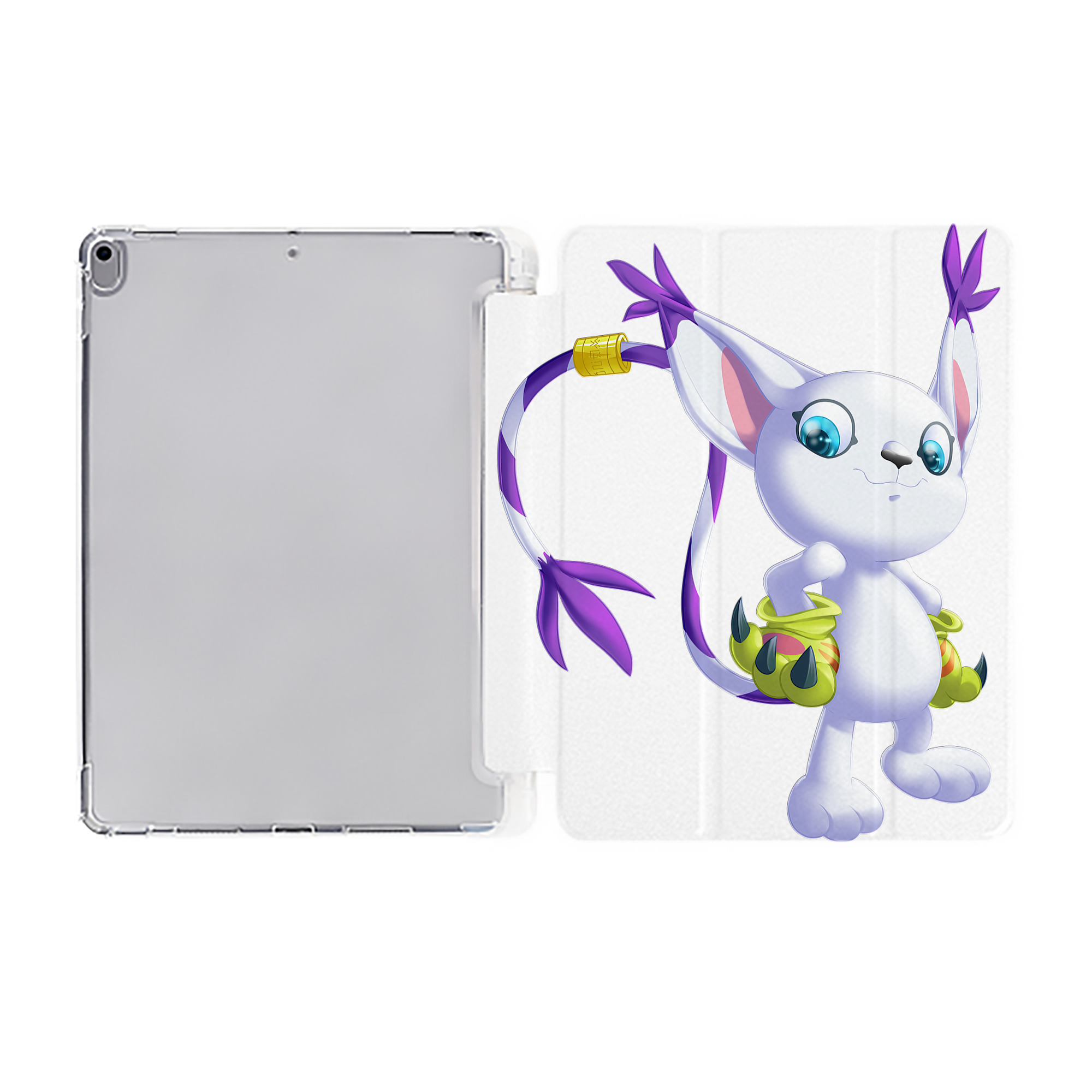 （画像用） Digimon デジタルモンスター/デジモン IPad ケース ペン収納付き 三つ折りスタンド PUレザー×シリコン 対応機種9.5/10.5/10.9インチ